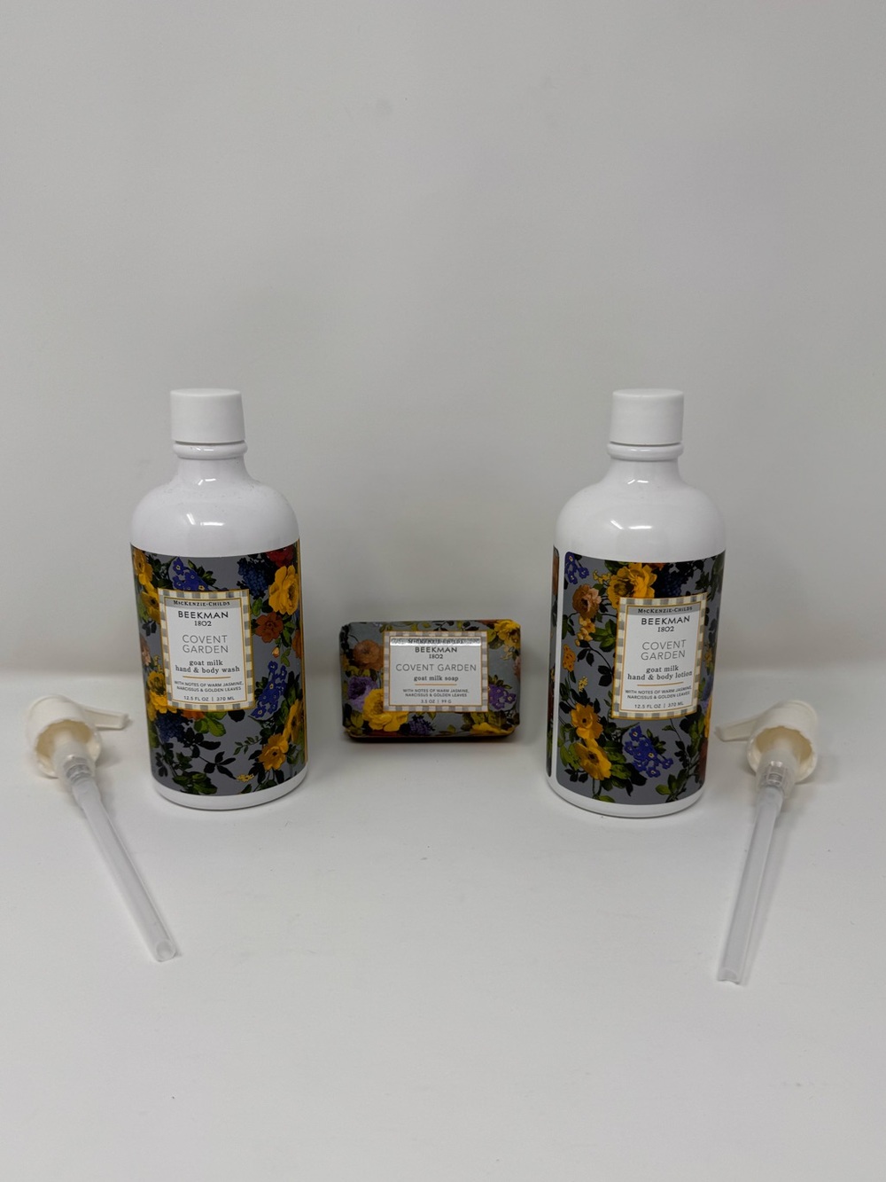 Beekman Mackenzie Childs 1802 Covent Garden Goat Milk Hand Body Wash Soap Bundle